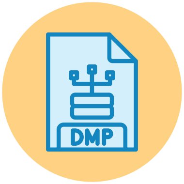 dosya biçimi simgesi, vektör illüstrasyonu