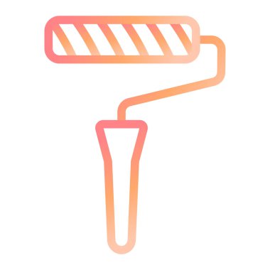 Boyacı Roller modern ikon vektör çizimi 