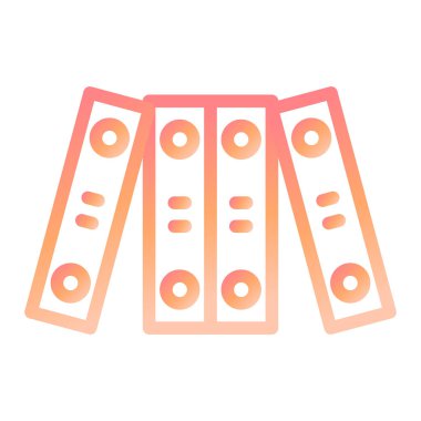 Klasörler. Web simgesi basit illüstrasyon 