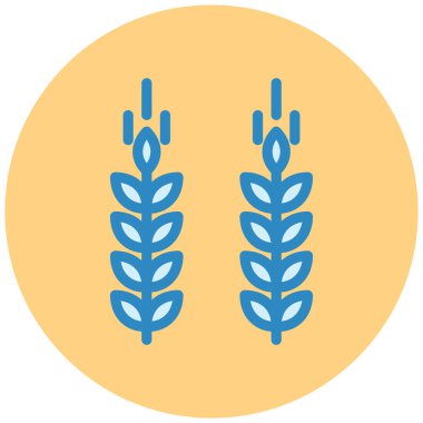Buğday. Web simgesi basit illüstrasyon