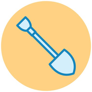 Kürek. Web simgesi basit illüstrasyon