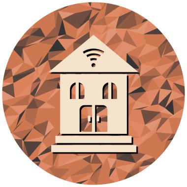 Ev. Web simgesi basit illüstrasyon