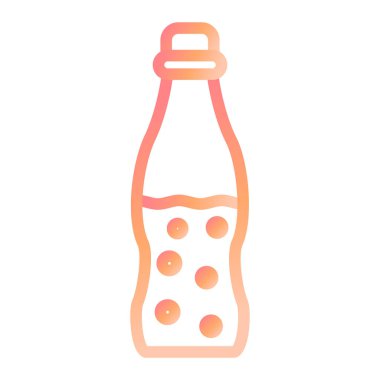 Şişe. Web simgesi basit illüstrasyon 