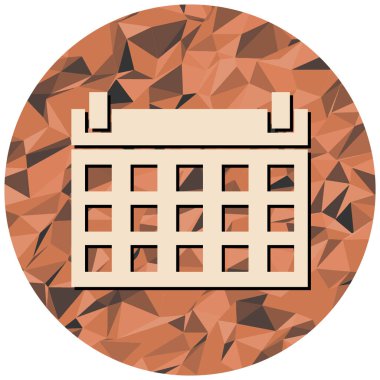 Takvim simgesi, vektör çizimi