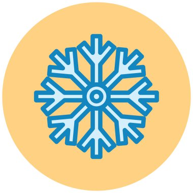 Kar tanesi. Web simgesi basit illüstrasyon