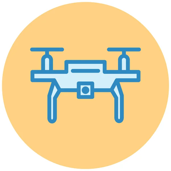 Drohnen Web Ikone Einfaches Design — Stockvektor
