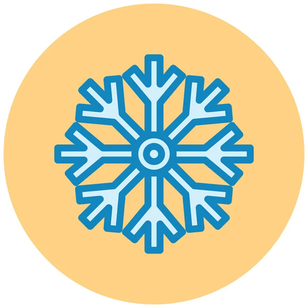 Copo Nieve Icono Web Ilustración Simple — Archivo Imágenes Vectoriales