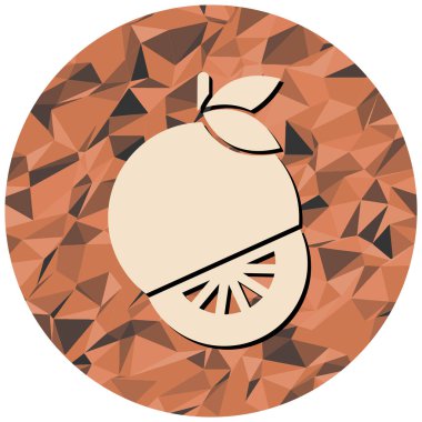 limon simgesi, vektör illüstrasyonu basit tasarım