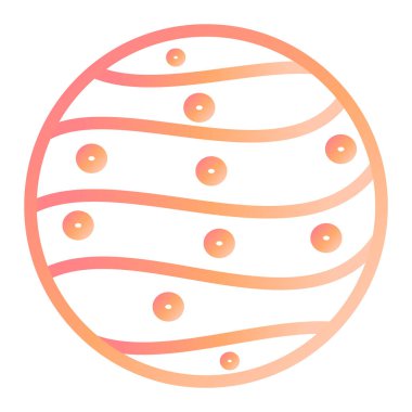 Merkür modern simge vektör illüstrasyonu 