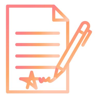 Belge. Web simgesi vektör illüstrasyonu