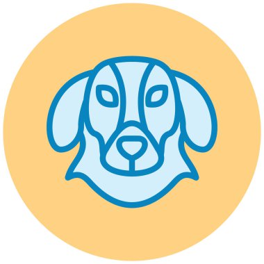 Köpek. Web simgesi basit tasarım