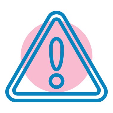 ünlem işareti simgesi, vektör illüstrasyonu