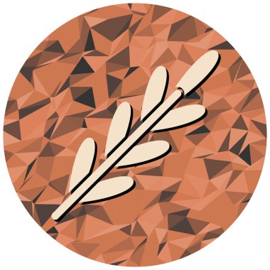 Tüy ikonu. Web için yaprak vektör simgelerinin düz çizimi