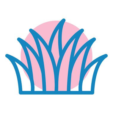 Çiçek. Web simgesi basit illüstrasyon