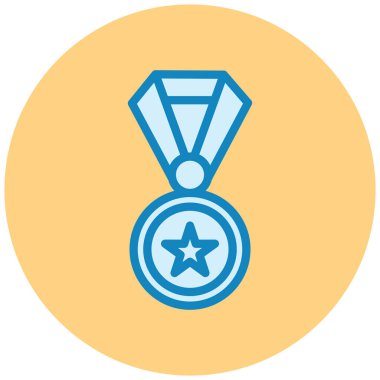 Madalya. Web simgesi basit illüstrasyon