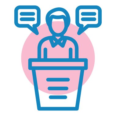 hoparlör vektörü ince çizgi simgesi