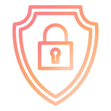 Güvenlik modern simge vektör illüstrasyonu 