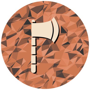 Balta simgesi. Vektör illüstrasyonu