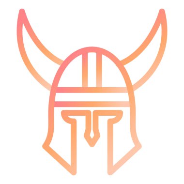 Viking kask kutsal kişilerin resmi, vektör çizim