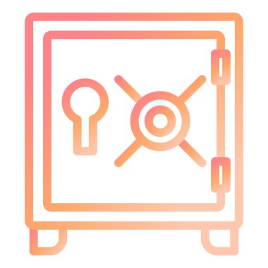 Kasa. Web simgesi basit illüstrasyon 