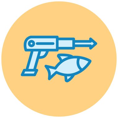 Silah. Web simgesi basit illüstrasyon