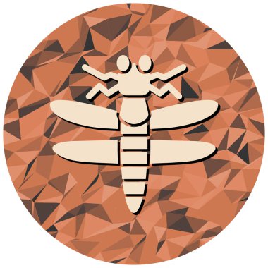 Böcek simgesinin vektör illüstrasyonu