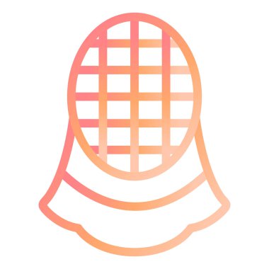 Eskrim Maskesi modern simge vektör çizimi 