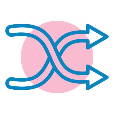 Ok. Web simgesi basit illüstrasyon