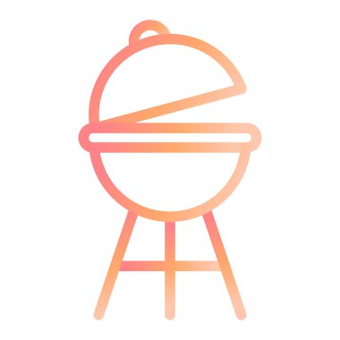  Barbekü simgesi vektör illüstrasyonu