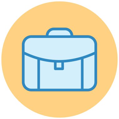 Çanta. Web simgesi basit illüstrasyon