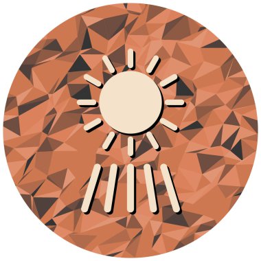 Metin için güneş ve boşluk içeren soyut arkaplan