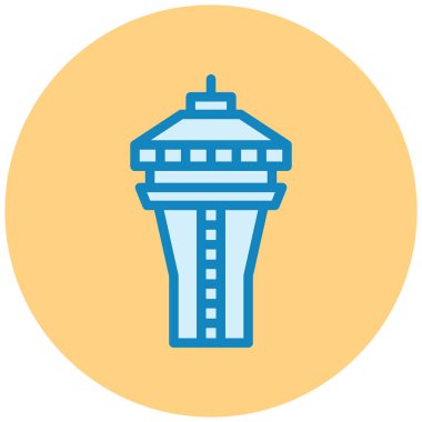 Deniz feneri simgesinin vektör illüstrasyonu