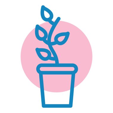 Bitki. Web simgesi basit tasarım