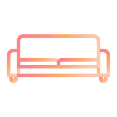 kanepe ikonu vektör illüstrasyonu