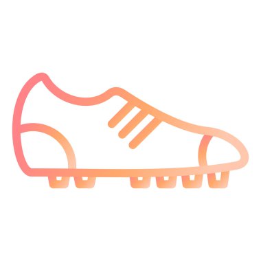 Futbol ayakkabısı. Web simgesi basit illüstrasyon