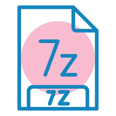 dosya biçimi simgesi, vektör illüstrasyonu