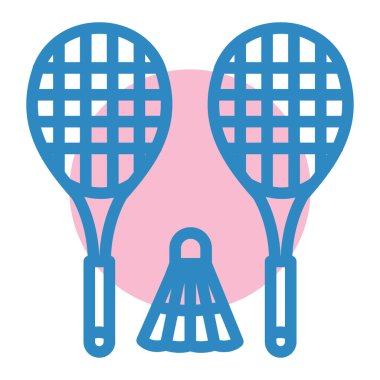 Tenis raketi, vektör illüstrasyonu