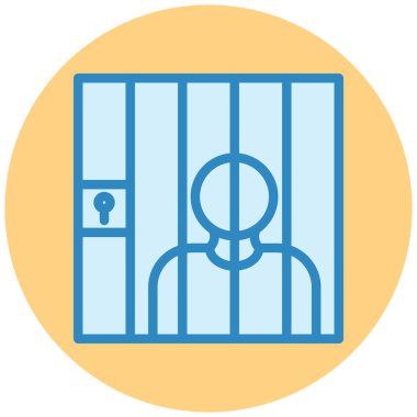 Hırsız! Web simgesi basit illüstrasyon