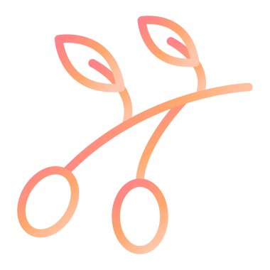 Zeytin, modern ikon vektör illüstrasyonu