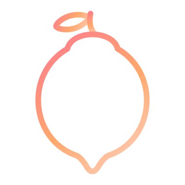 Limon modern ikon vektör illüstrasyonu