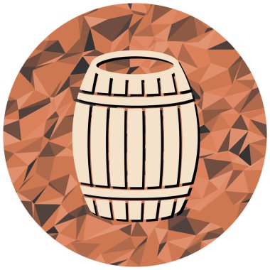 Bira fıçısı ikonu. vektör illüstrasyonu