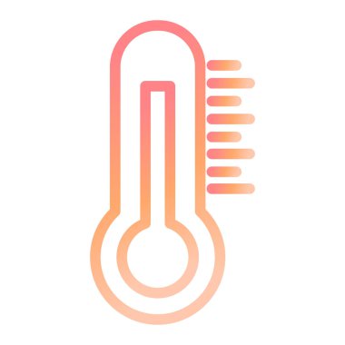 Termometre. Web simgesi basit tasarım