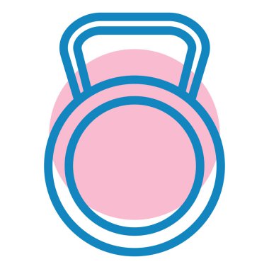 fitness ve jimnastik vektörü simgesi