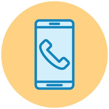 - Telefon. Web simgesi basit illüstrasyon