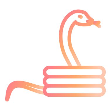 Yılan. Web simgesi basit illüstrasyon 