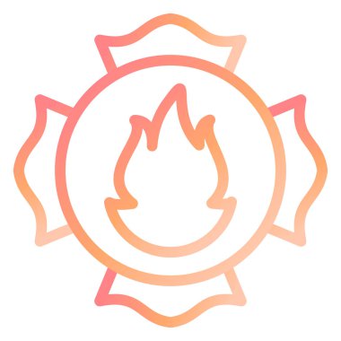 Amblem. Web simgesi basit illüstrasyon 