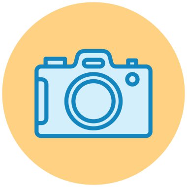 Kamera. Web simgesi basit illüstrasyon