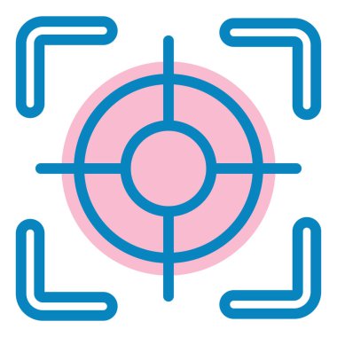 Hedef. Web simgesi basit illüstrasyon