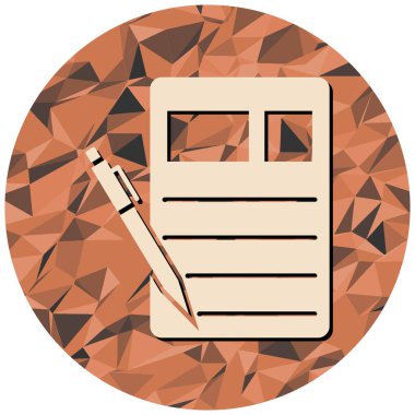 Pano simgesi, vektör illüstrasyonu basit tasarım