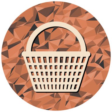 Alışveriş arabası ikonu. vektör illüstrasyonu